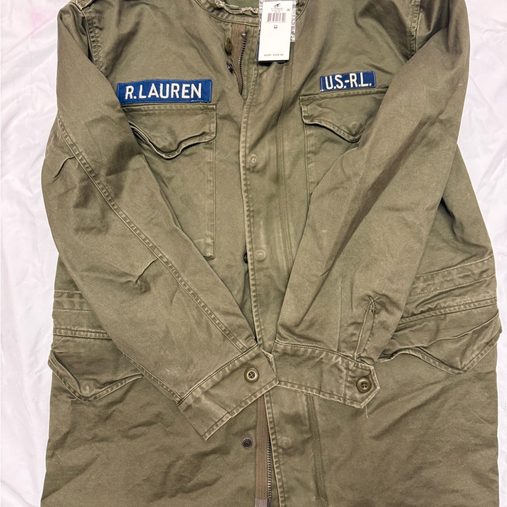 Ralph Lauren Khaki Military-Inspired Jacket - Picture 2 of 4